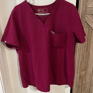 Figs scrub top only. Size XL
